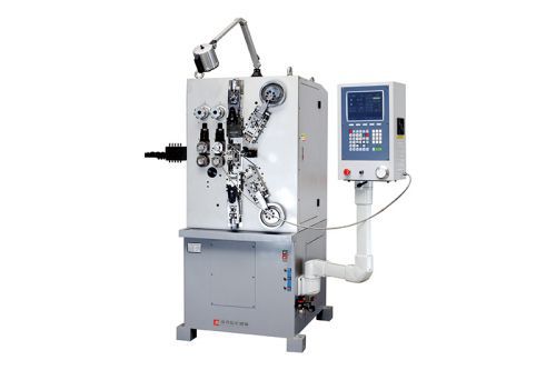 Enrolladora de resortes CNC de 8 ejes